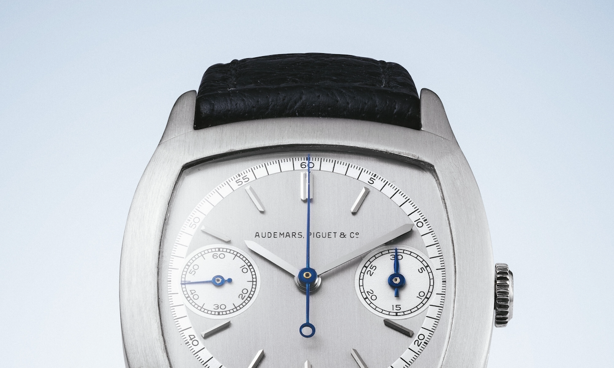 AudemarsPiguet, monopusher, chronograph, vintage, platinum, Geneva, 拍賣, 愛彼, 古董錶, 單按把