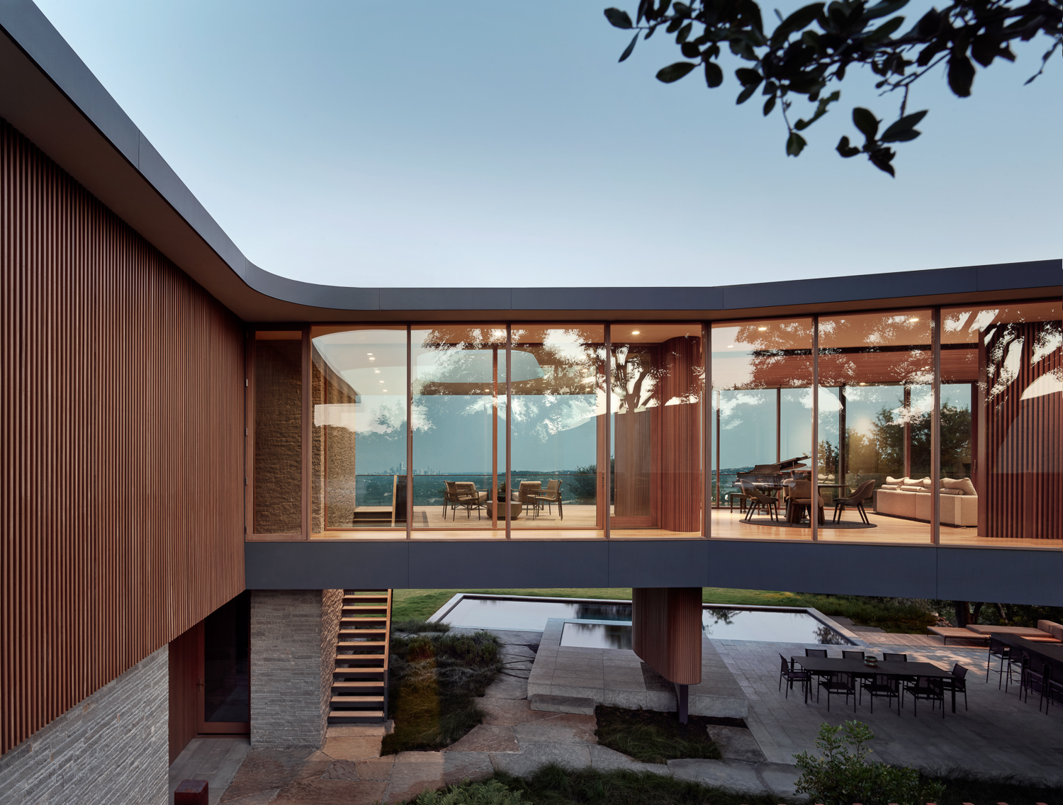 Austin, architecture, hillside, luxury, sustainable, 奧斯汀, 建築, 山坡別墅, 豪宅, 可持續